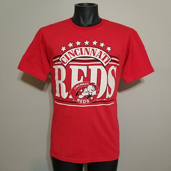 Vintage 1990 Cincinnati Reds T Shirt M Mens Single Stitch 90s USA Baseball Tee - Picture 3 of 5